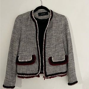 Zara Textured Weave Blazer